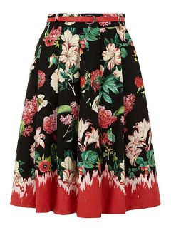 Yumi Floral print skirt