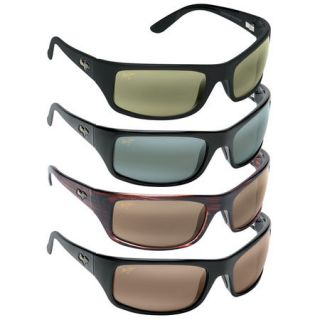 Maui Jim Peahi Sunglasses   Matte Black Frame/HCL Bronze Lens