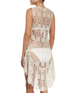 PilyQ Island Crochet Lace Coverup Dress