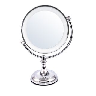 Ovente 9.5 inch Dimmable LED Lighted Tabletop Vanity Mirror