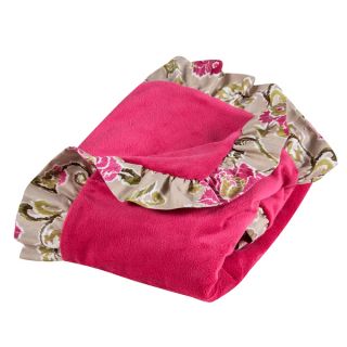 Trend Lab Waverly Jazzberry Receiving Blanket Ruffle Trimmed