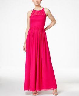 Calvin Klein Sleeveless Chiffon Gown   Dresses   Women