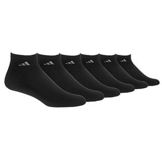 adidas Athletic 6 Pack Quarter Socks   Mens   Training   Accessories   White/Black