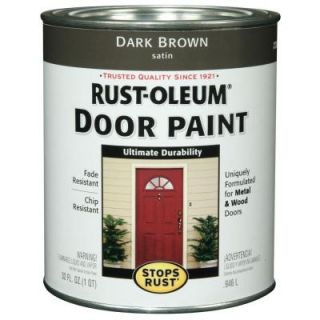 Rust Oleum Stops Rust 1 qt. Dark Brown Door Paint (2 Pack) 238313