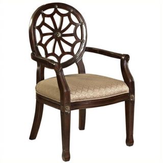 Powell Furniture Spider Web Fabric Arm Chair in Beige   235 620