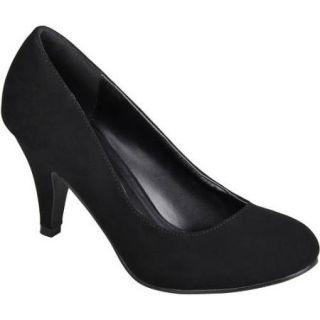 Brinley Co. Womens Round Toe Solid Color Pumps