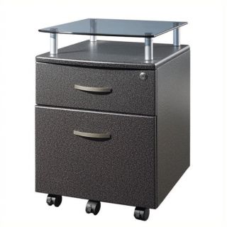 Techni Mobili Seguro 2 Drawer Wood Mobile Filing Cabinet in Graphite   RTA S06 GPH06