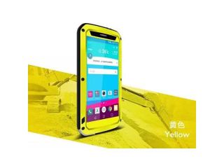 Love Mei Shockproof Waterproof Metal Aluminum Case For LG G4  Yellow