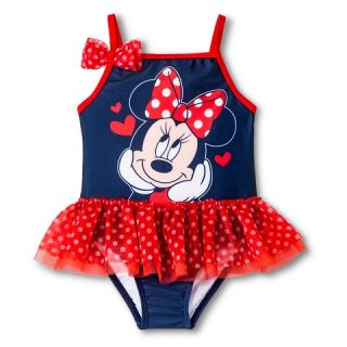 Disney® Toddler Girls Minnie Mouse Tutu One Piece Swimsuit