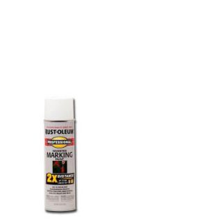 Rust Oleum Professional 15 oz. 2X White Marking Spray Paint 266593