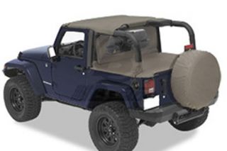 2007 2015 Jeep Wrangler Soft Tonneau Covers   Bestop 90033 36   Bestop Duster Deck Cover