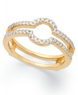 Diamond Ring, 14k White Gold Diamond Ring Guard (1/4 ct. t.w.)