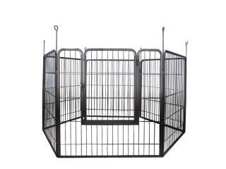 Large Heavy Duty Cage Pet Dog Cat Barrier Fence Exercise Metal Play Pen Kennel 