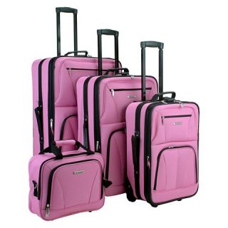 Rockland Journey 4 pc. Expandable Luggage Set   Pink