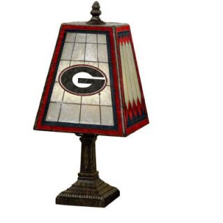 The Memory Company NCAA 14 in. Georgia Bulldogs Art Glass Table Lamp DISCONTINUED COL GA 462