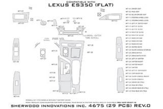 2013 Lexus ES 350 Wood Dash Kits   Sherwood Innovations 4675 AD   Sherwood Innovations Dash Kits