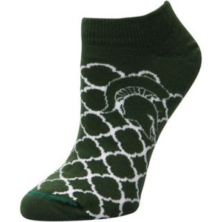 Michigan State Spartans For Bare Feet Womens Quatrefoil Ankle Socks