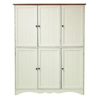 Home Decorators Collection Southport 6 Door Storage Cabinet in Ivory and Oak 0803900440