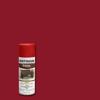 Rust Oleum Stops Rust 12 oz. Protective Enamel Heritage Red Satin Spray Paint (Case of 6) 7760830