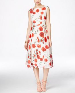Betsey Johnson Floral Print Fit & Flare Dress   Dresses   Women   