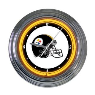 The Memory Company 15 in. NFL License Pittsburgh Steelers Neon Wall Clock DISCONTINUED NFL PST 276