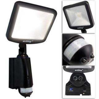 eLEDing 180 Degree Solar Powered Cree LED Outdoor/Indoor Smart Security Safety/Flood/Spot/Parking Lot/Bicycle Path Light EE818WDC(BP)