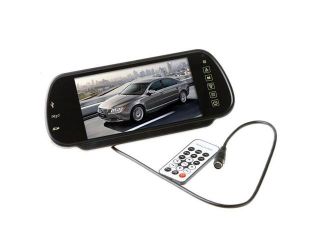 7" LCD Color Screen Car Rearview Mirror Monitor With SD USB MP5 Bluetooth 