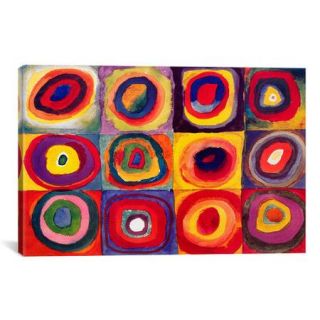 iCanvas 'Squares with Concentric Circles' by Wassily Kandinsky Painting Print on Wrapped Canvas