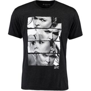 Ronda Rousey UFC 193 Black Stacked T Shirt