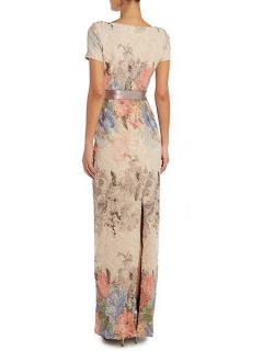 Adrianna Papell Cap sleeve dress with tie waist
