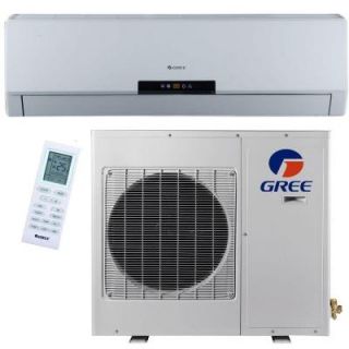 GREE Premium Efficiency 18,000 BTU 1.5 Ton Ductless Mini Split Air Conditioner with Heat, Inverter and Remote   208 230V/60Hz NEO18HP230V1A