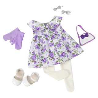 Our Generation Deluxe Retro Outfit   Purple Floral Dress