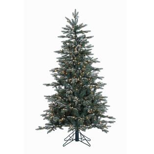 Vickerman 5 Prelit Crystal Frosted Balsam Fir Artificial Christmas