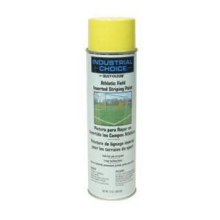 Rust Oleum Industrial Choice 17 oz. Yellow Athletic Field Striping Spray Paint (12 Pack) 206045