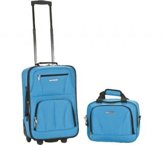 Rockland 2 Piece Luggage Set F102   Turquoise
