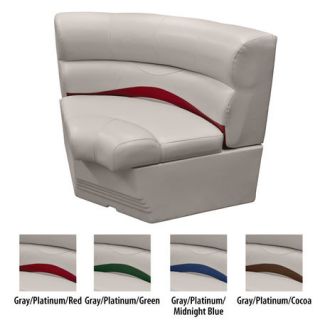 Toonmate 32 Premium Pontoon Corner Section Seat w/Bow Radius Corner Platinum