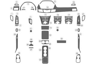 2011, 2012, 2013 Honda Odyssey Wood Dash Kits   B&I WD1012C DCF   B&I Dash Kits