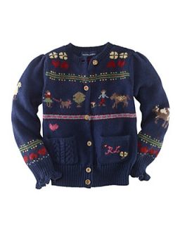 Ralph Lauren Childrenswear Toddler Girls' Sampler Cardigan   Sizes 2T 4T
