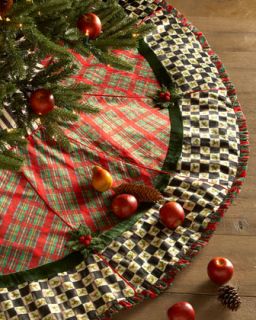 MacKenzie Childs Holiday Tartan Christmas Tree Skirt