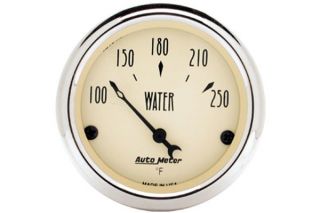 AutoMeter 1837   Range 100°   250° F, short sweep/electric Water Temperature   2 1/16" Temperature   Gauges