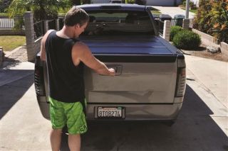 BAK Industries   BAKFlip Fibermax Hard Folding Tonneau Cover   Fits 68.4 in./5 ft. 8.4 in. Bed and also With Cargo Channel System