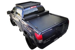 2007 2017 Toyota Tundra Toolbox Tonneau Covers   Truck Covers USA CR 403/Bracket SystemJR   Truck Covers USA American Work Jr. Toolbox Tonneau Cover