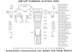 2008 2012 Nissan Altima Wood Dash Kits   Sherwood Innovations 2064 R   Sherwood Innovations Dash Kits