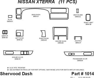 2000 Nissan Frontier Wood Dash Kits   Sherwood Innovations 1014 CF   Sherwood Innovations Dash Kits