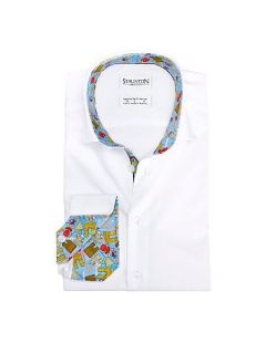 Staunton Moods Blue Paris cotton slim fit shirt White