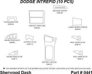 1993 1997 Dodge Intrepid Wood Dash Kits   Sherwood Innovations 0441 CF   Sherwood Innovations Dash Kits