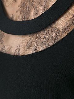 Valentino Floral Lace Panel Dress