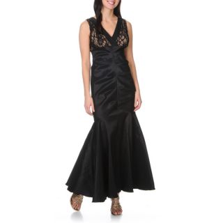 Richards Womens Sequined Lace/ Taffeta Mermaid Gown   17105542