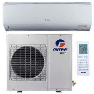 GREE High Efficiency 9,000 BTU (3/4 Ton) Ductless (Duct Free) Mini Split Air Conditioner with Inverter Heat and Remote 115V RIO09HP115V1A