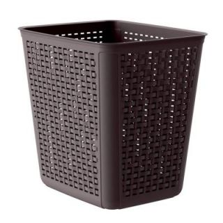United Solutions 4 Gal. Brown Wicker Wastebasket (Case of 6) SR0350
